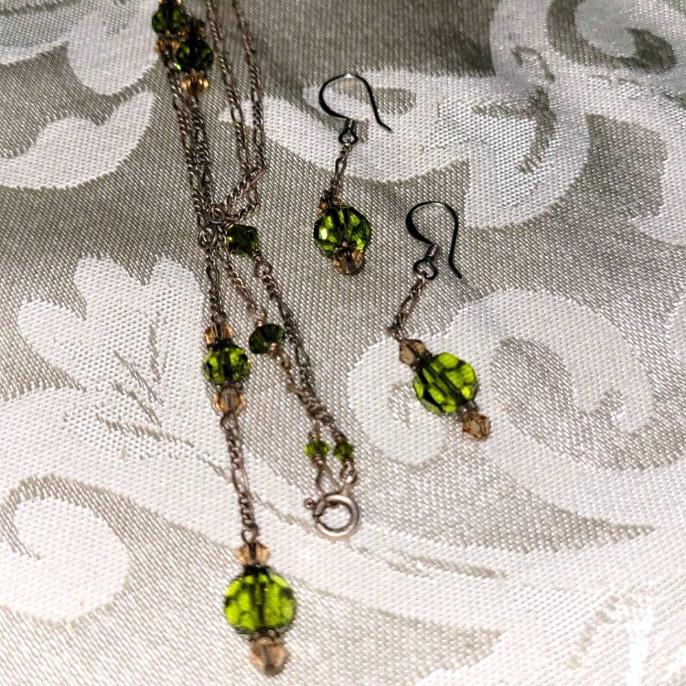 Necklace and earrings